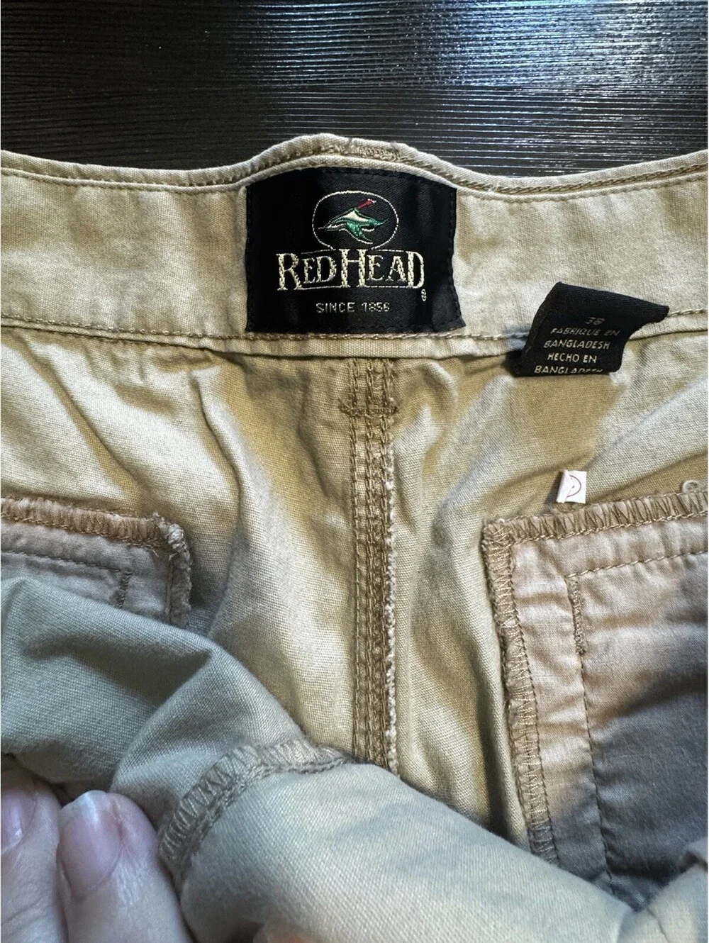 RedHead Mens Cargo Shorts 38 Khaki 100% Cotton 9” Inseam Bass Pro NWT